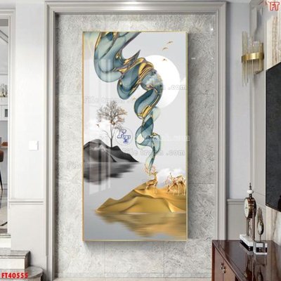 File PSD File tranh bộ hiện đại FT40555 (bản gốc) đã tách nền