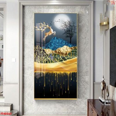 File gốc File tranh bộ hiện đại FT40561 (in tráng gương) ốp tường