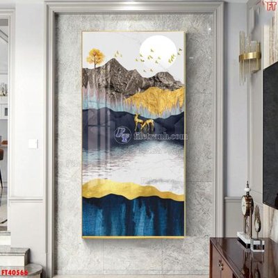 File in lụa File tranh bộ hiện đại FT40566 (hoa văn) File tranh bộ hiện đại FT40566