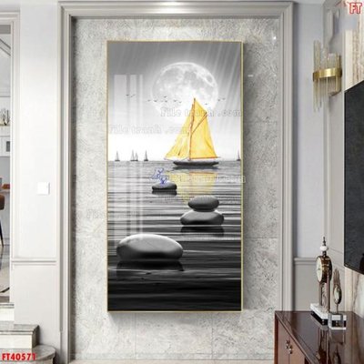 File tranh File tranh bộ hiện đại FT40571 (bản gốc) in lụa dán tường