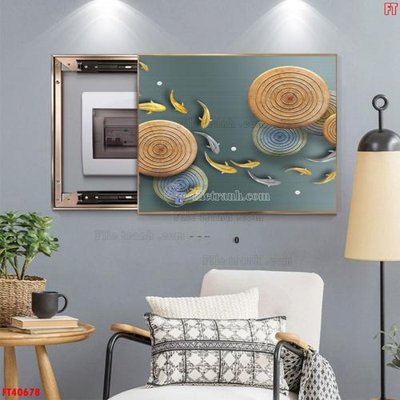 File tranh File tranh bộ hiện đại FT40678 (bản gốc) in lụa 5D