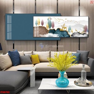 File gốc File tranh bộ hiện đại FT40703 (cho in UV) siêu nét