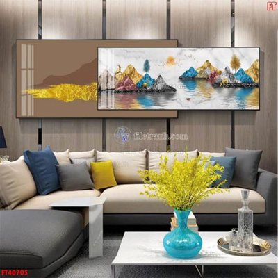 File tranh in trần File tranh bộ hiện đại FT40705 (ảnh gốc siêu nét)
