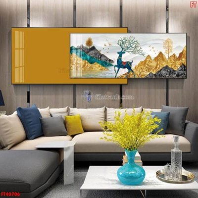 Ảnh gốc File tranh bộ hiện đại FT40706 (siêu chi tiết) để in ấn