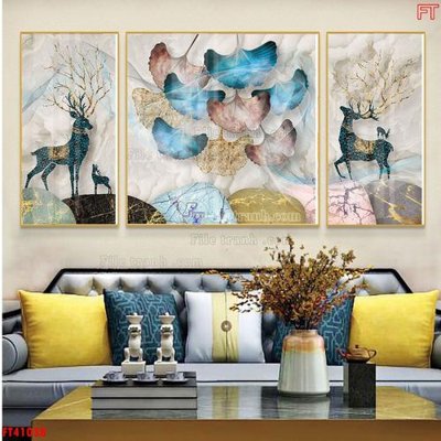 Download file File tranh bộ hiện đại FT41038 (gốc) in mica ốp bếp