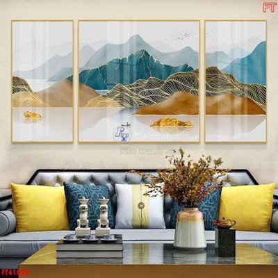 File tranh gốc File tranh bộ hiện đại FT41039 (sắc nét từng chi tiết)