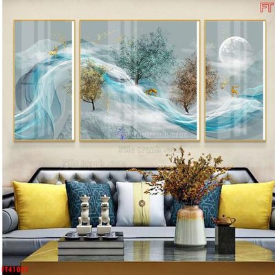 Tải file gốc File tranh bộ hiện đại FT41051 (bản PSD) chỉnh sửa được