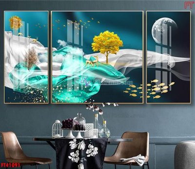 Tải file File tranh bộ hiện đại FT41091 (gốc) chủ đề tâm linh