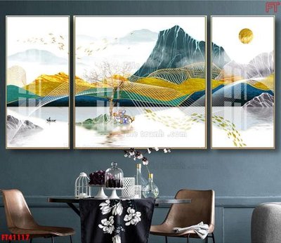 Chi tiết file ảnh File tranh bộ hiện đại FT41117 sắc nét