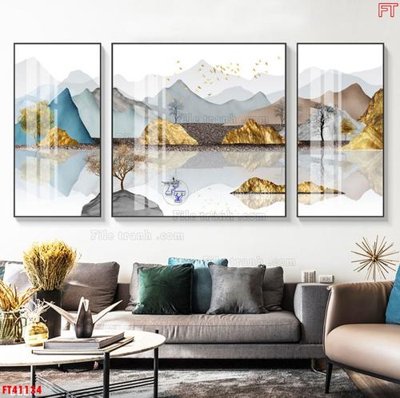 File gốc File tranh bộ hiện đại FT41134 (PNG) không nền chất lượng