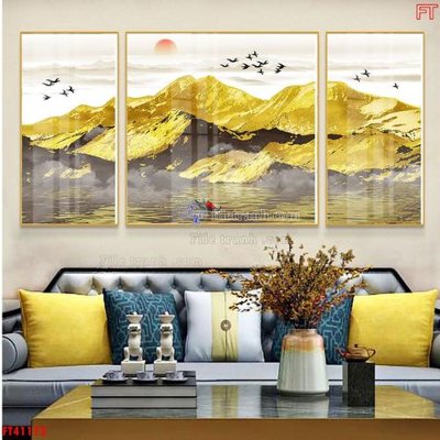 Download file gốc File tranh bộ hiện đại FT41173 (in lụa) cao cấp