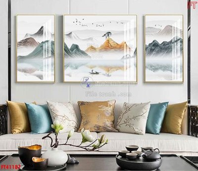 Tải file gốc File tranh bộ hiện đại FT41187 (bản PSD) gốc