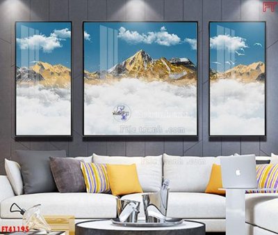 File in trần File tranh bộ hiện đại FT41195 (bản gốc) bầu trời