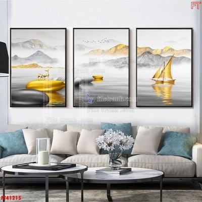 File tranh File tranh bộ hiện đại FT41215 (gốc) in film