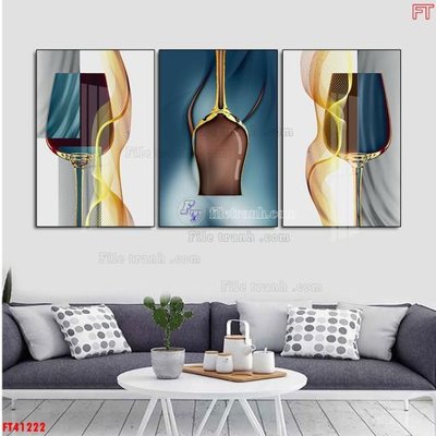 Tải file gốc File tranh bộ hiện đại FT41222 (để in lụa)