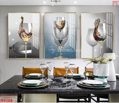 File in lụa File tranh bộ hiện đại FT41228 (chất lượng cao) File tranh bộ hiện đại FT41228