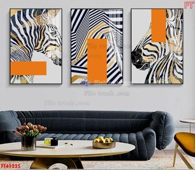 File gốc File tranh bộ hiện đại FT41235 (ảnh rõ nét) để in