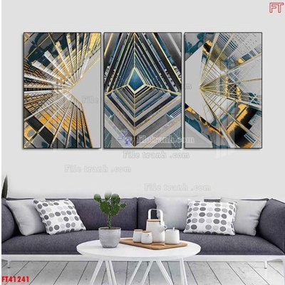 File ảnh File tranh bộ hiện đại FT41241 (gốc) in biển hiệu