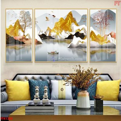 File PSD File tranh bộ hiện đại FT41255 (bản gốc) độ phân giải cao