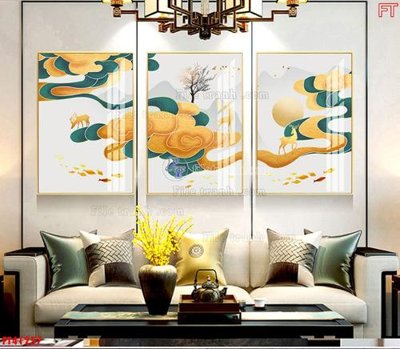 File PSD File tranh bộ hiện đại FT41257 (gốc) nhiều lớp (multi-layer)