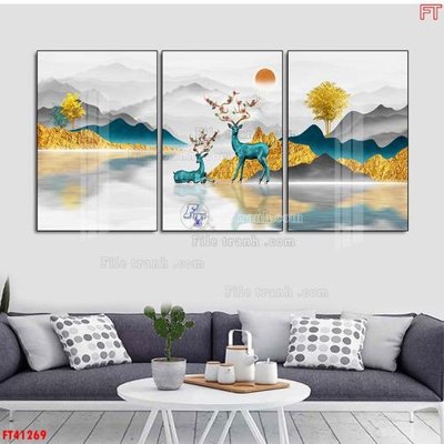 File tranh trang trí File tranh bộ hiện đại FT41269 (file gốc)