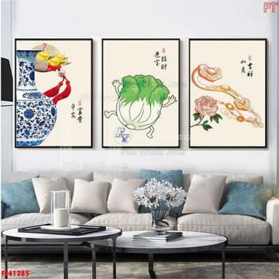 Tải file File tranh bộ hiện đại FT41285 (gốc) làm tranh treo tường