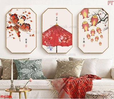 File in mica File tranh bộ hiện đại FT41286 (bản gốc) sắc sảo