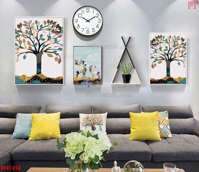 File PSD File tranh bộ hiện đại FT41318 (nguyên bản) cho thiết kế