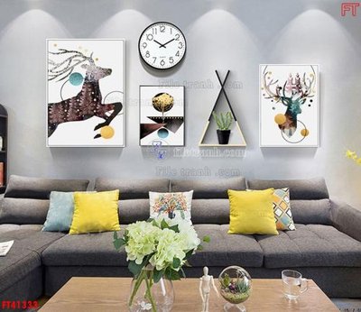 File gốc File tranh bộ hiện đại FT41333 (phiên bản chuẩn) để in ấn