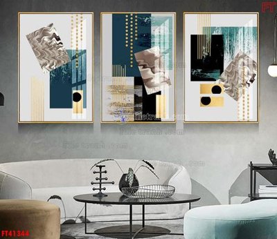 File in ấn cao cấp File tranh bộ hiện đại FT41344 (file gốc)