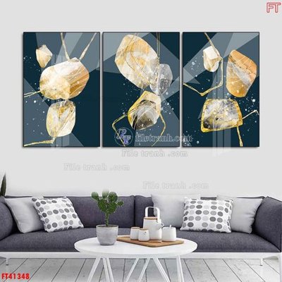 File tranh File tranh bộ hiện đại FT41348 (bản gốc) treo phòng ăn