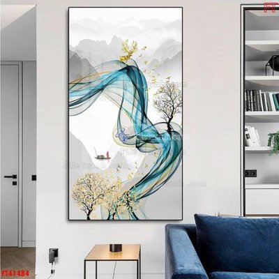 File PSD File tranh bộ hiện đại FT41484 (gốc) tách lớp chi tiết