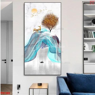 File tranh in trần 3D File tranh bộ hiện đại FT41503 (ảnh gốc)