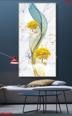 File gốc File tranh bộ hiện đại FT41522 (in tráng gương) ốp tường