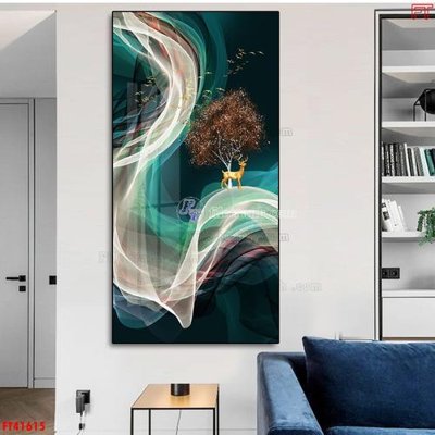 File tranh File tranh bộ hiện đại FT41615 (bản gốc) in lụa dán tường