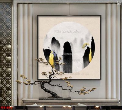 File in ấn cao cấp File tranh bộ hiện đại FT41811 (file gốc)