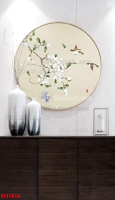 Ảnh gốc File tranh bộ hiện đại FT41816 (độ nét cao) in tráng gương