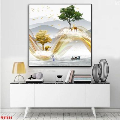 File in ấn File tranh bộ hiện đại FT41854 chuyên nghiệp