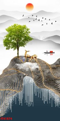 File in trần File tranh bộ hiện đại FT41874 (file gốc) chủ đề vũ trụ