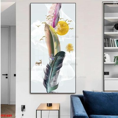 Ảnh gốc File tranh bộ hiện đại FT41889 (nét căng) in mica