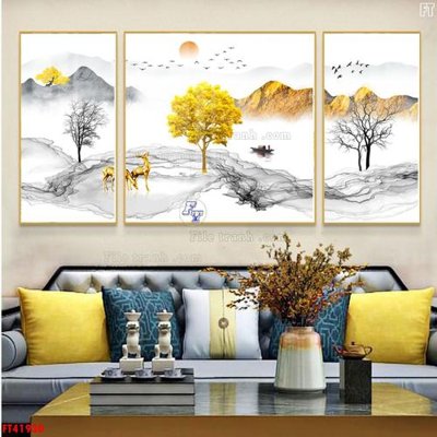 File tranh File tranh bộ hiện đại FT41930 (ảnh gốc) in trần 3D