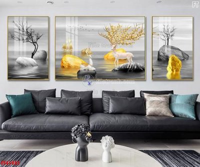 File in trần File tranh bộ hiện đại FT41931 (bản gốc) bầu trời