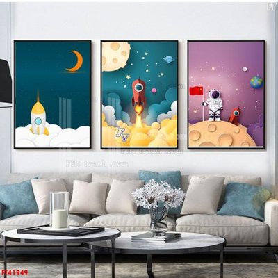 Tải file gốc File tranh bộ hiện đại FT41949 (in bạt) quảng cáo