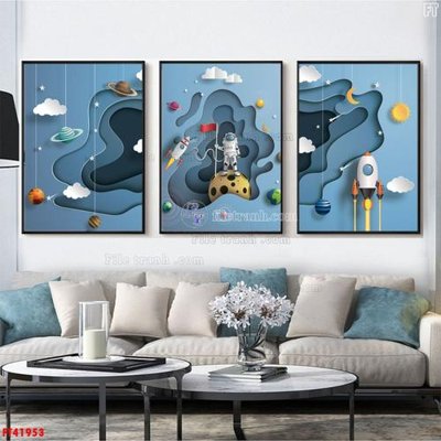 Download file File tranh bộ hiện đại FT41953 (gốc) in mica bàn thờ