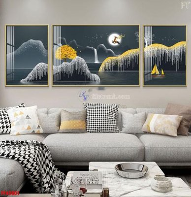 Download file gốc File tranh bộ hiện đại FT42001 (in mica) trang trí