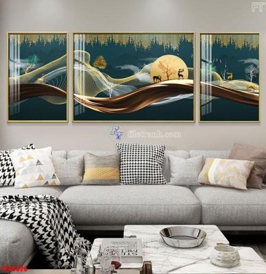 File in mica File tranh bộ hiện đại FT42026 (bản gốc) làm vách ngăn