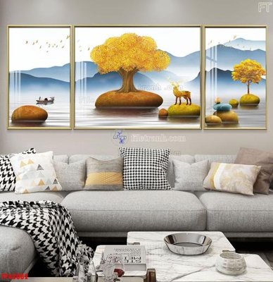 File ảnh File tranh bộ hiện đại FT42082 (gốc) in PP, decal