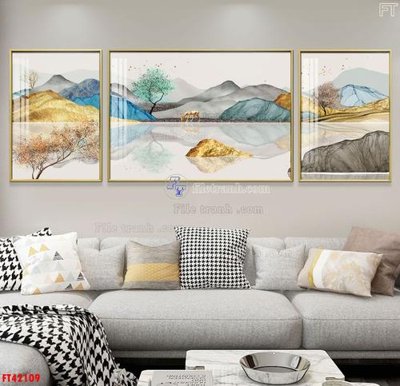 File gốc File tranh bộ hiện đại FT42109 (thiết kế) độc quyền