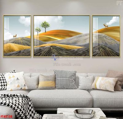 Tải file File tranh bộ hiện đại FT42128 (ảnh gốc) độ phân giải 300dpi