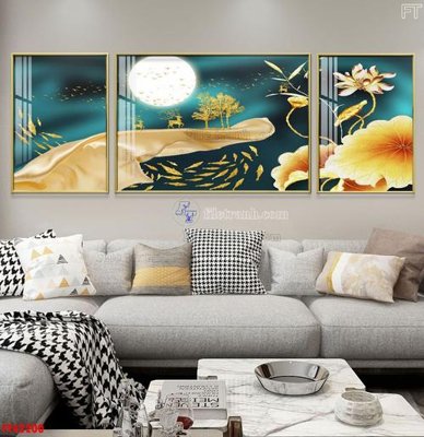 Hình ảnh file gốc in lụa File tranh bộ hiện đại FT42200